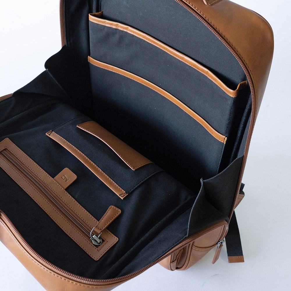 レザービジネスリュック OLIVER COGNAC バックパック コニャック茶