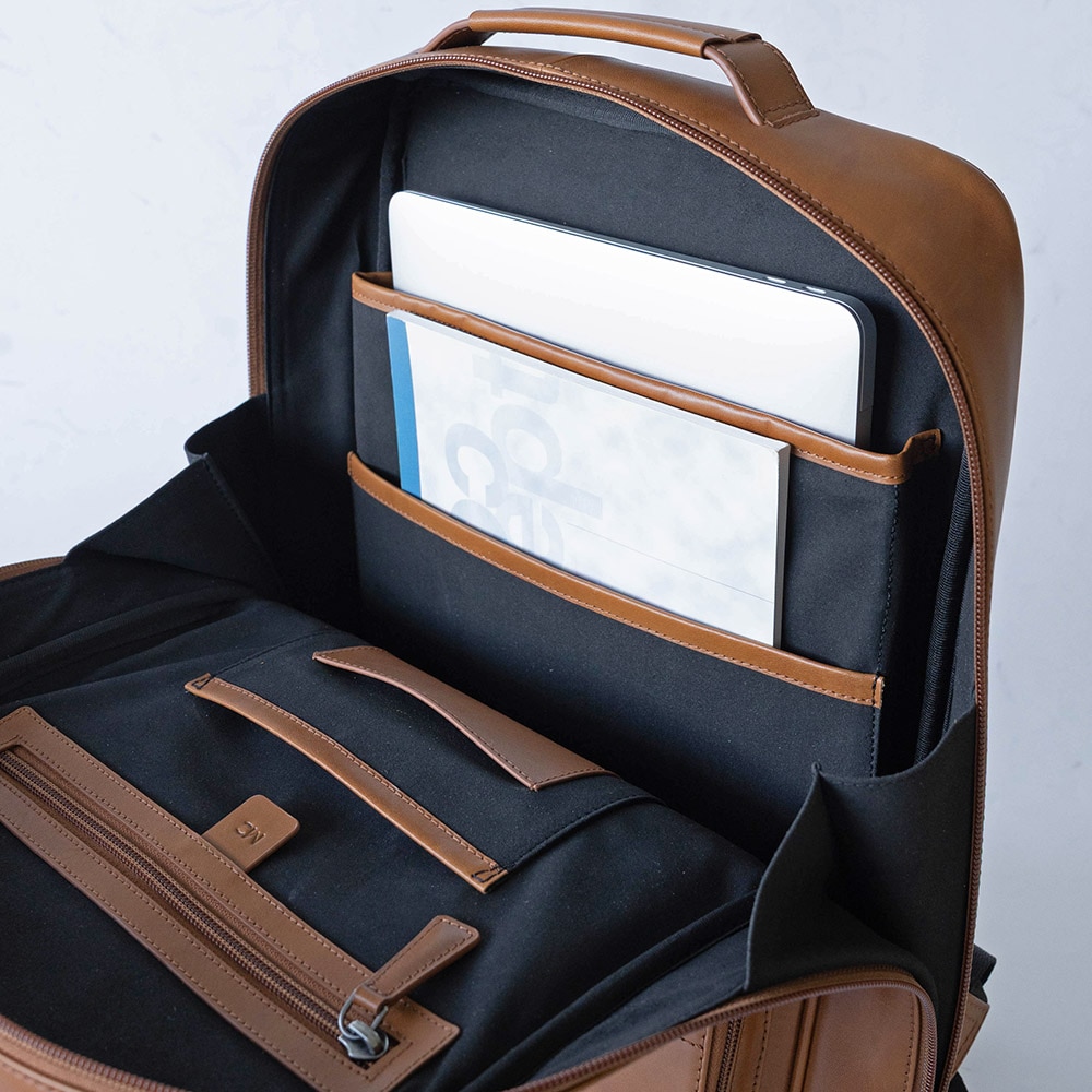 レザービジネスリュック OLIVER COGNAC バックパック コニャック茶