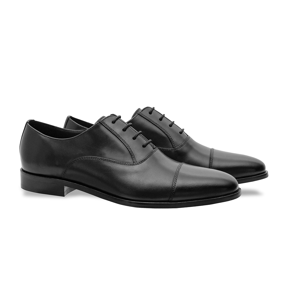 メンズ革靴ストレートチップ内羽根アーロンブラック