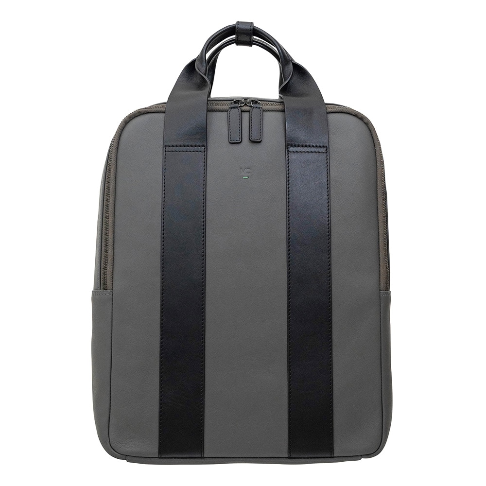 長年愛せるスタイリッシュで引き締まる定番ブラックレザーリュックサック