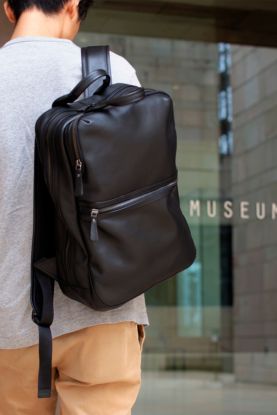 スクエアリュック 本革専門店のおすすめビジネスリュック Aster アスター ブラック 黒 公式 モラルコード