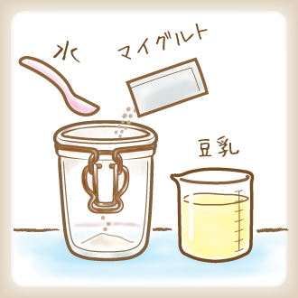 Soy yogurt with Mygurt