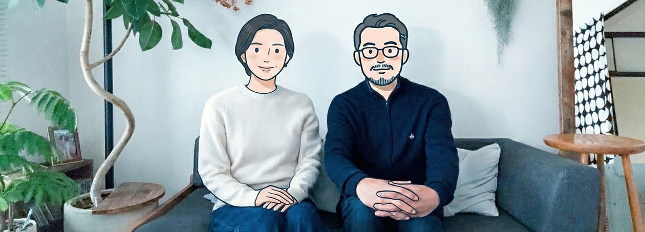 小松夫婦のイラスト