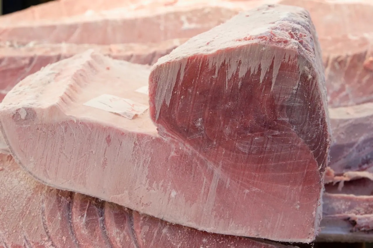 凍結されたブロック肉イメージ