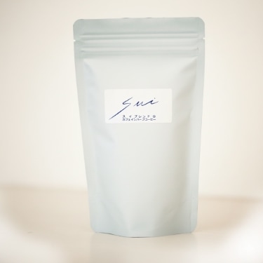 【マッハコーヒー × Sui コラボ企画限定】Sui ブレンド カフェインハーフ コーヒー（豆／中深煎り）100g　商品写真