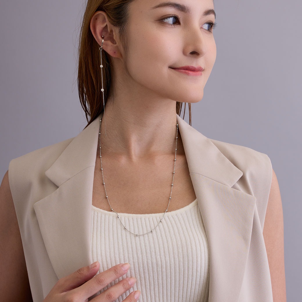 日本製 磁石 ネックレス マグネットチェーンネックレス スネーク