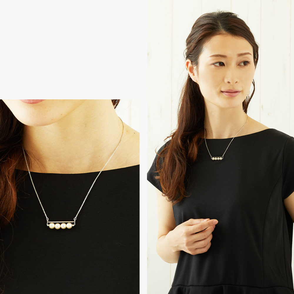 送料無料 ニッケルフリー Beauteパールバーロングネックレス ペンダント ネックレス 日本製melodyaccessoryメロディーアクセサリー公式