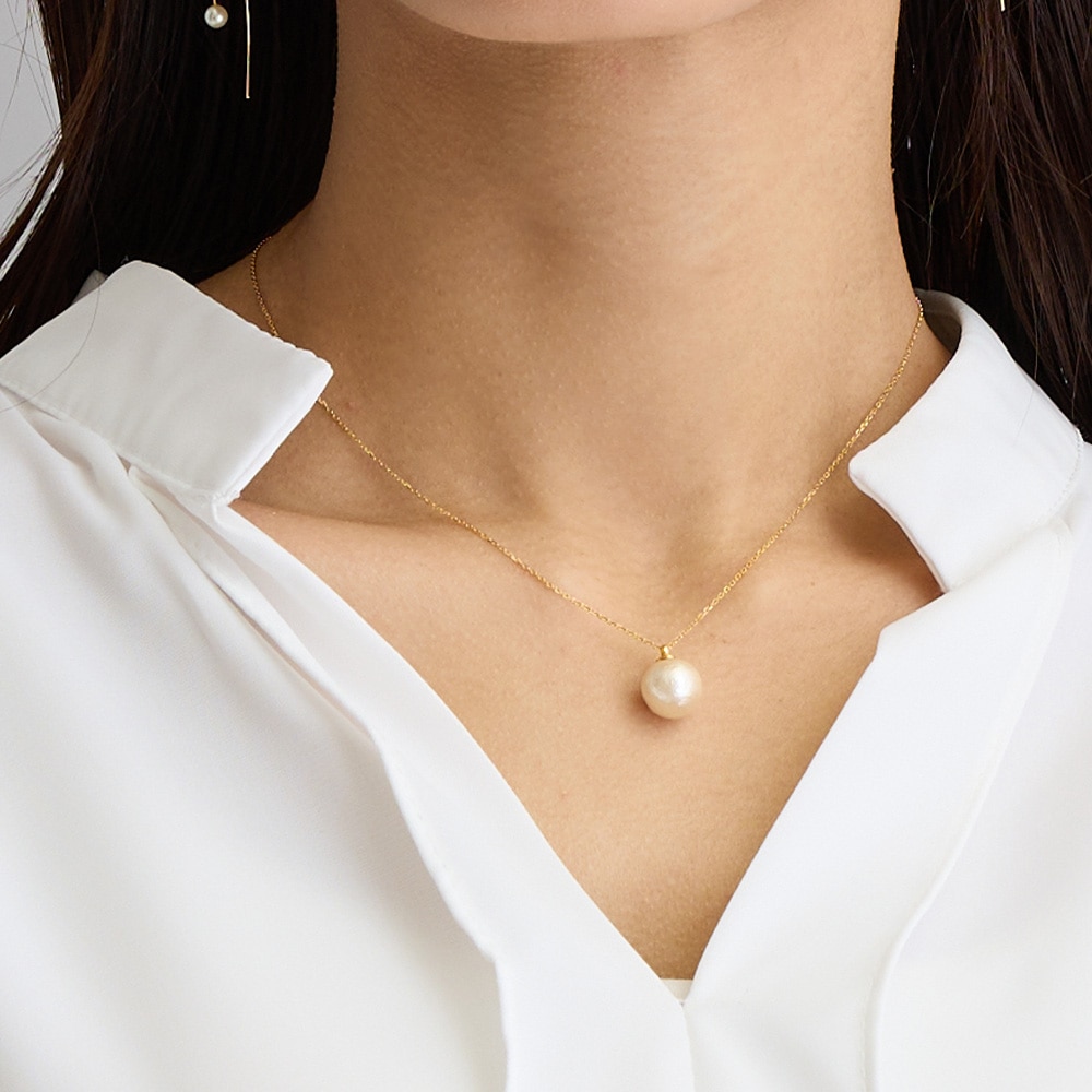 日本製レディース1cm パール ネックレス | ネックレス | 日本製