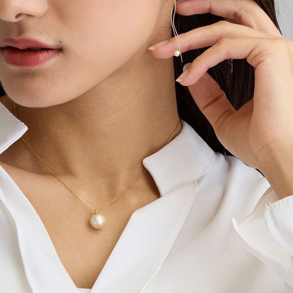 日本製レディース1cm パール ネックレス | ネックレス | 日本製