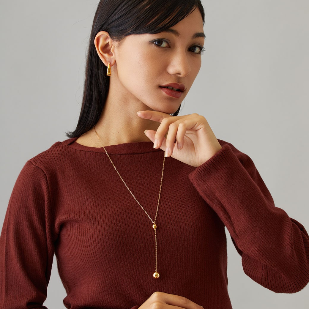 ネックレス　マグネット式 マグネット ボール チェーン ネックレス / MAGNET BALL CHAIN