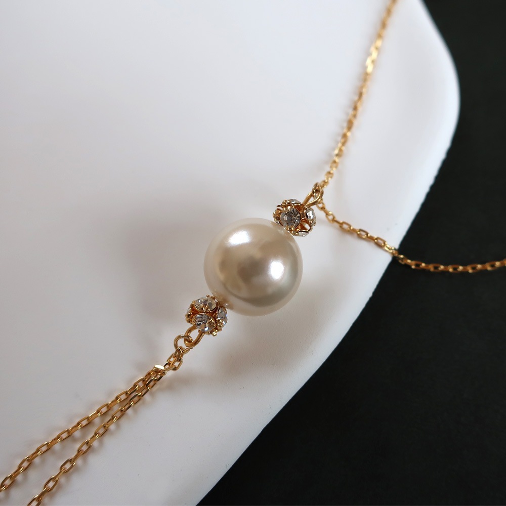 MAAYA パール付きロングネックレス MAAYA パール付きロングネックレス MAAYA