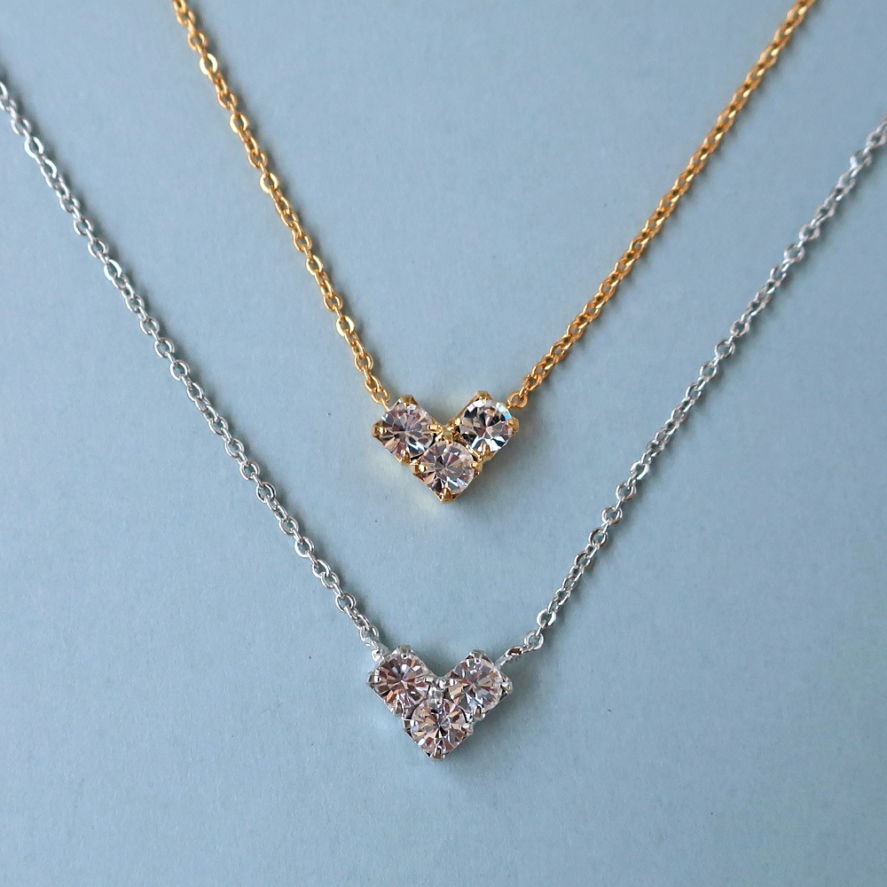 日本製 V字ネックレス ラインストーン プレシオサ | ネックレス | 日本