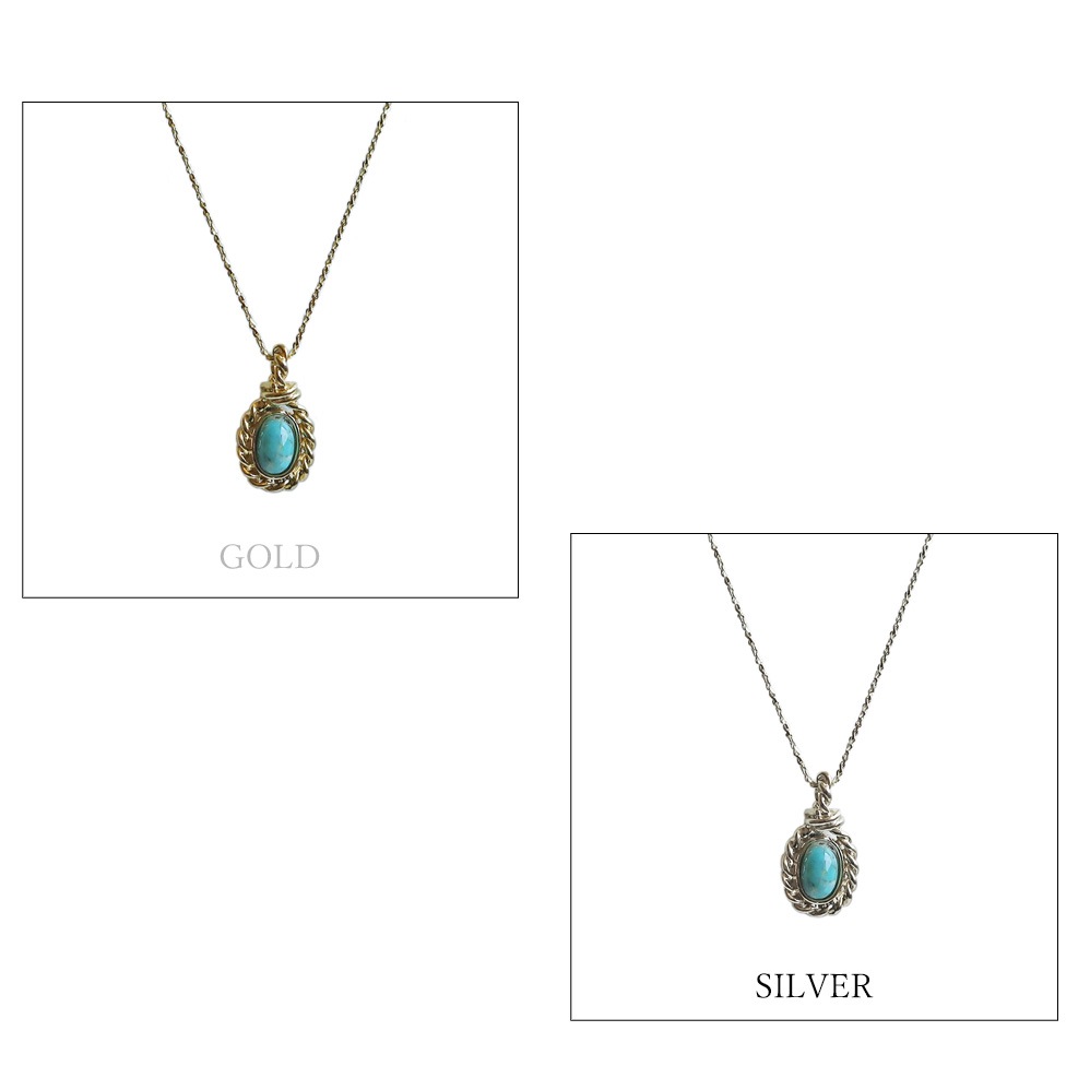 日本製ターコイズ ネックレス K18GP トルコ石 | ネックレス | 日本製