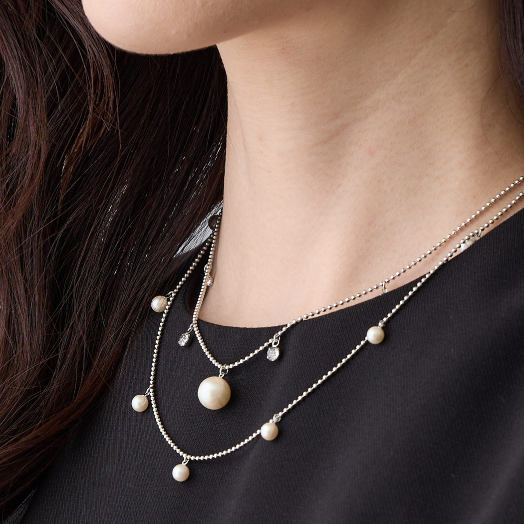 日本製 パール ストーン セレモニーネックレス | ネックレス