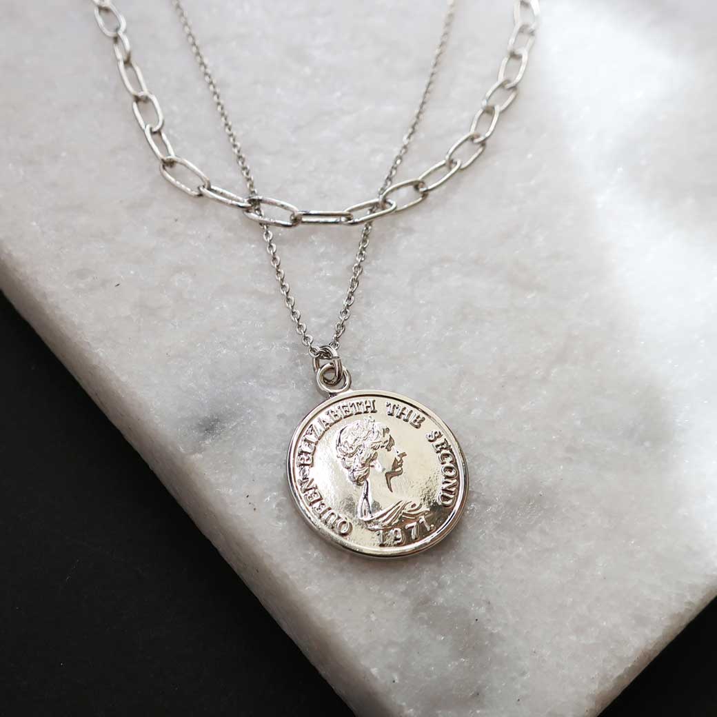 日本製 2本セット 3通り使えるレイヤードコインネックレス | ネックレス,ショートネックレス |  日本製MelodyAccessoryメロディーアクセサリー公式