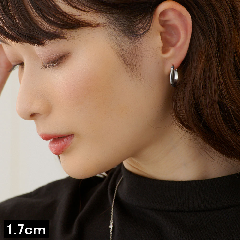 Catchless Hoop Earrings｜チタンポストのキャッチレスフープピアス