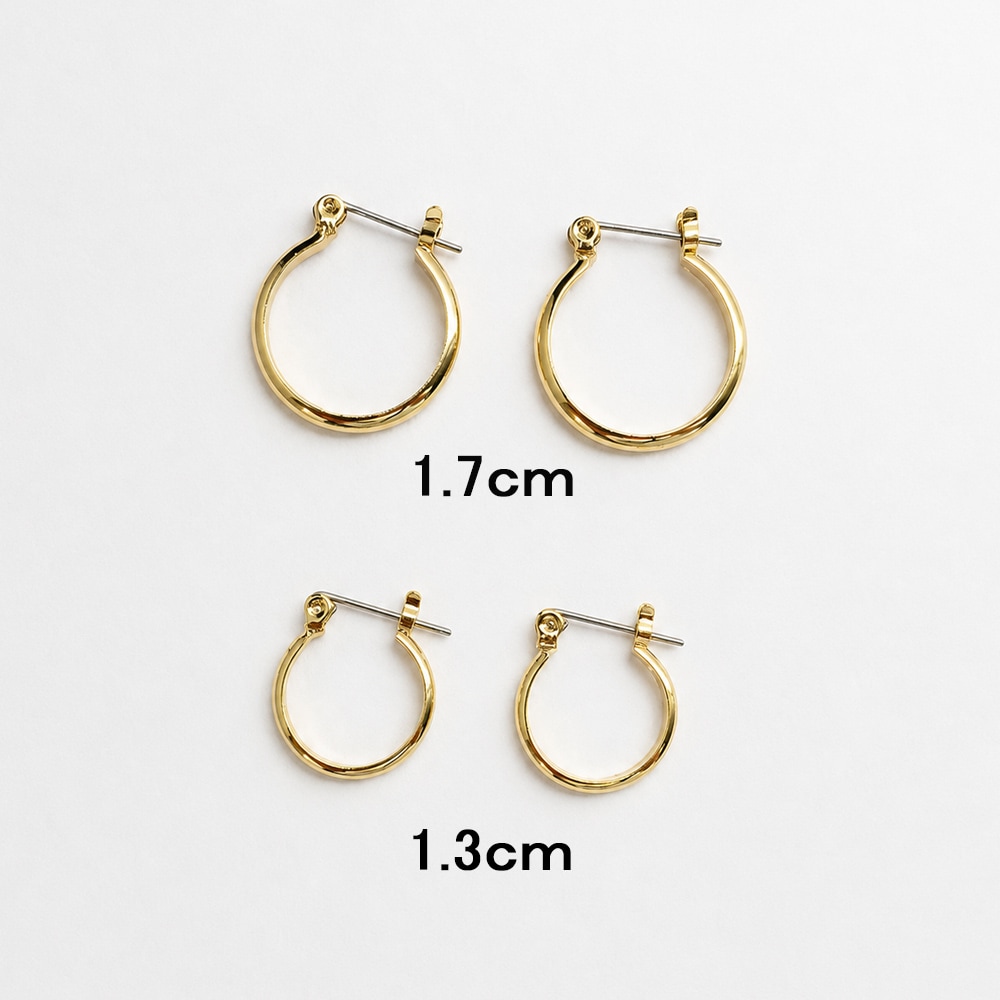 クロッシング フープピアス 着脱