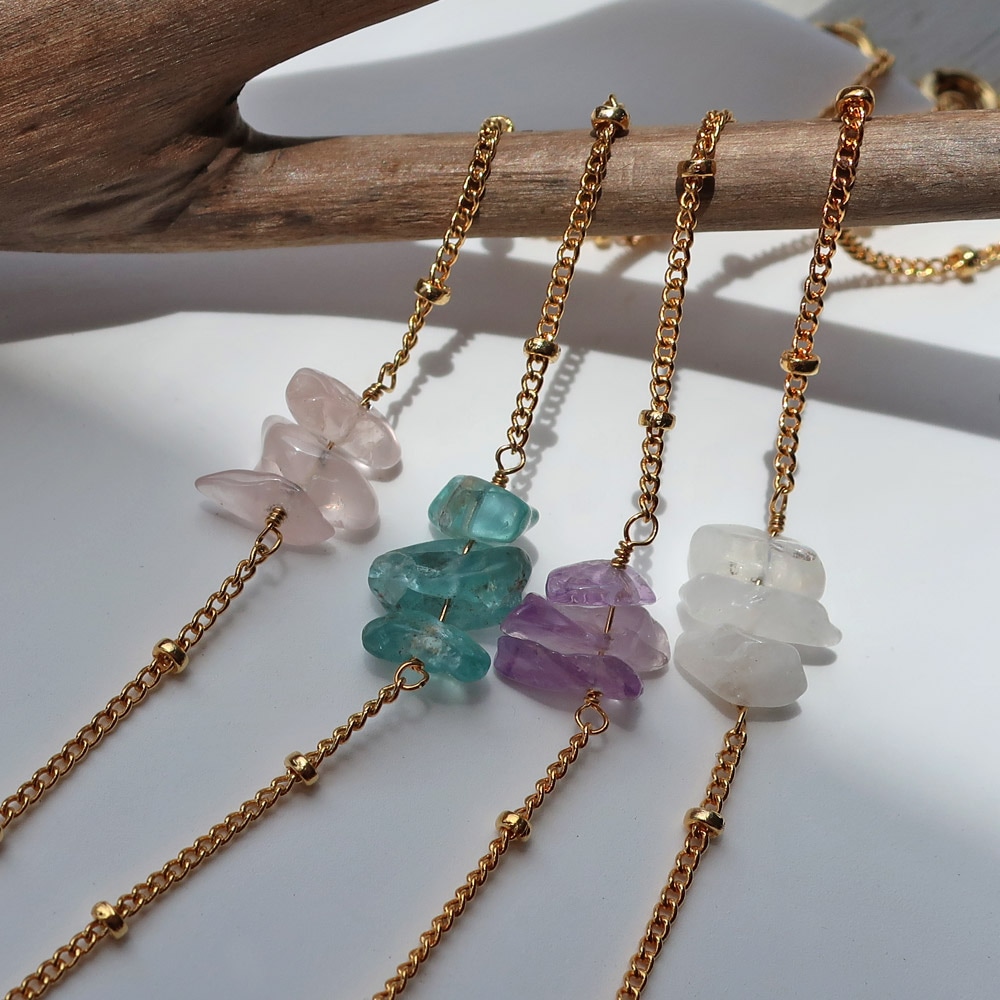 b.129 天然石アメジストとアパタイトのブレスレット・ハンドメイド b.129 天然石アメジストとアパタイトのブレスレット・ハンドメイド