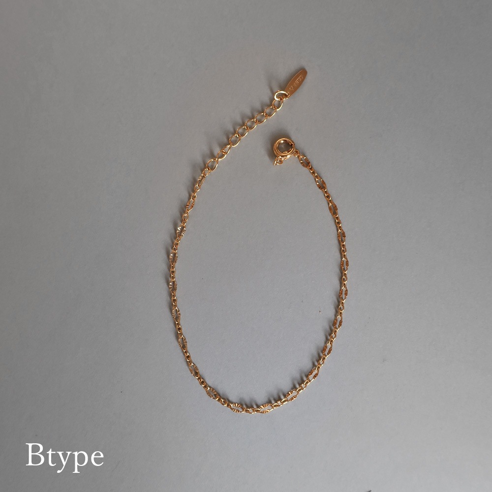 日本製 ブレスレット ペダルチェーン インフィニティチェーン