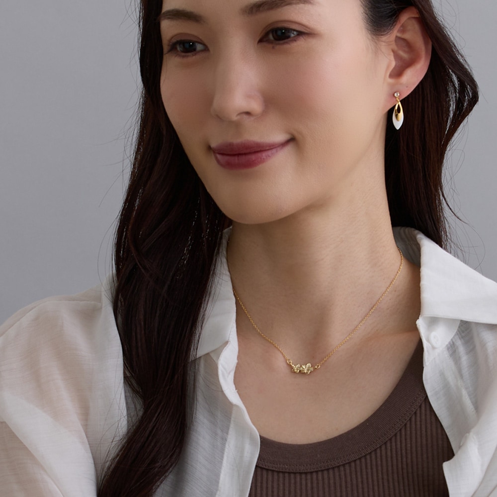 ハワイアンジュエリー ツインプルメリアネックレス ハワイ