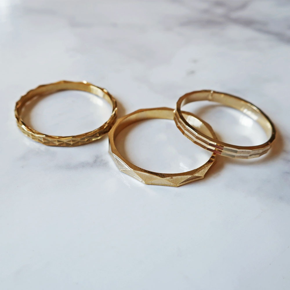 日本製 職人の技光る ダイヤカット 綺麗 リング 11号 | リング 指輪