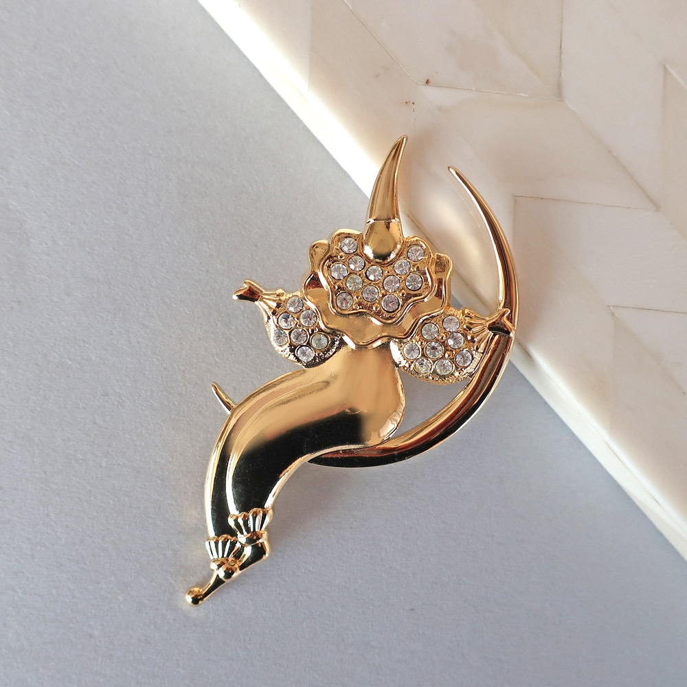 ブローチ ピエロ 月 ムーン 道化師 | ショールピン・ブローチ | 日本製