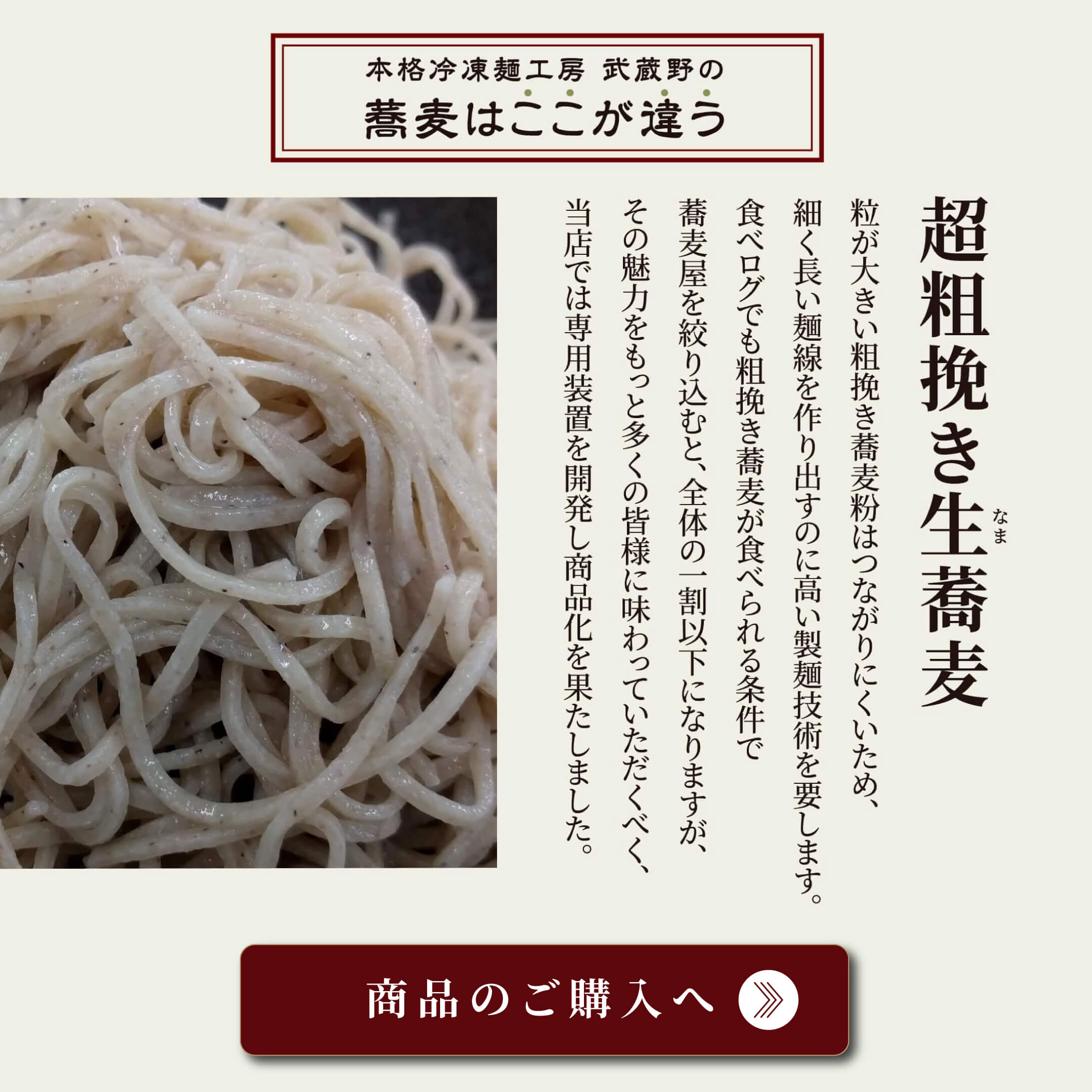 超粗挽き生蕎麦 そばつゆセット 6人前 取り寄せ 通販 ｜本格冷凍麺工房