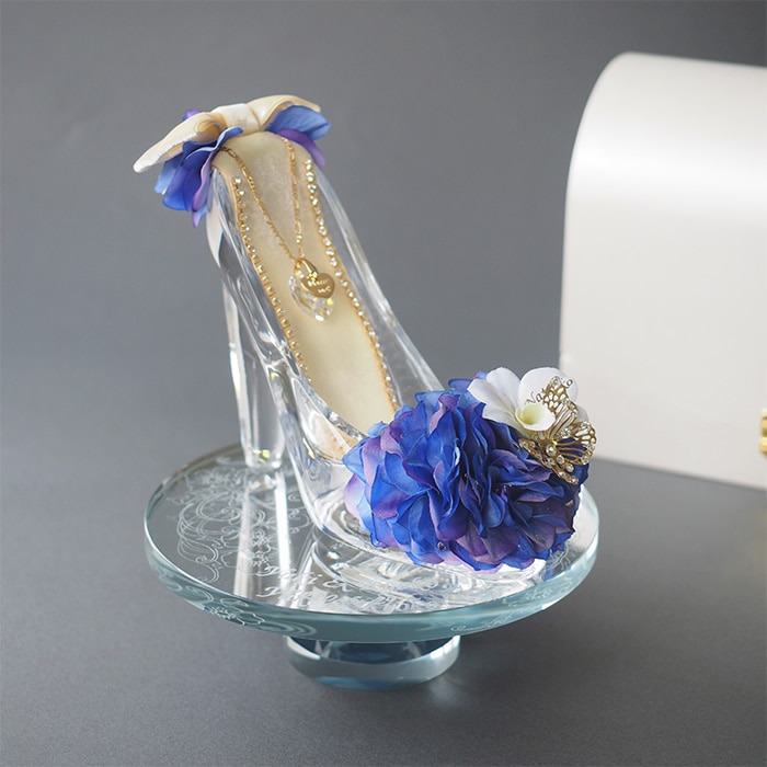 プロポーズ推奨 シンデレラのガラスの靴 オーシャンブルー