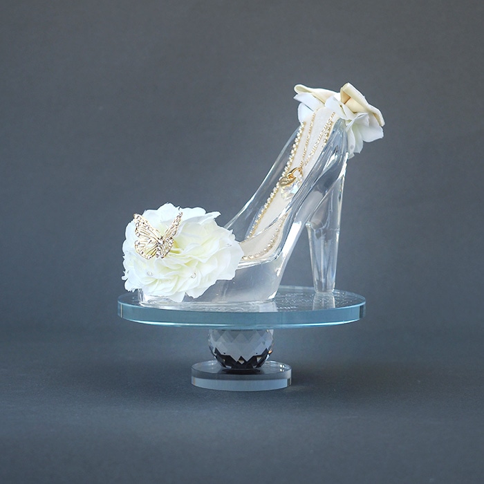 プロポーズ推奨 シンデレラのガラスの靴 ホワイト