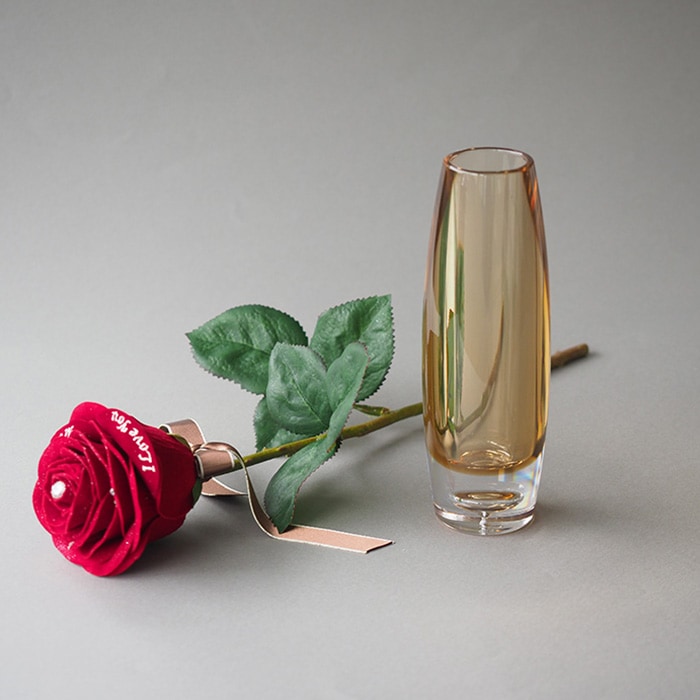 バラと花瓶のギフトセット