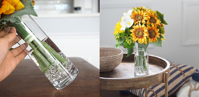 LSA社製のクリアガラス花瓶