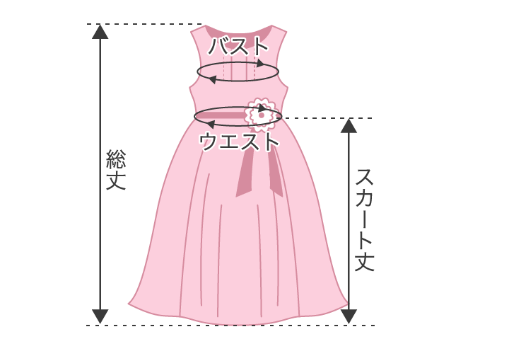 子供用ドレス  イメージ図