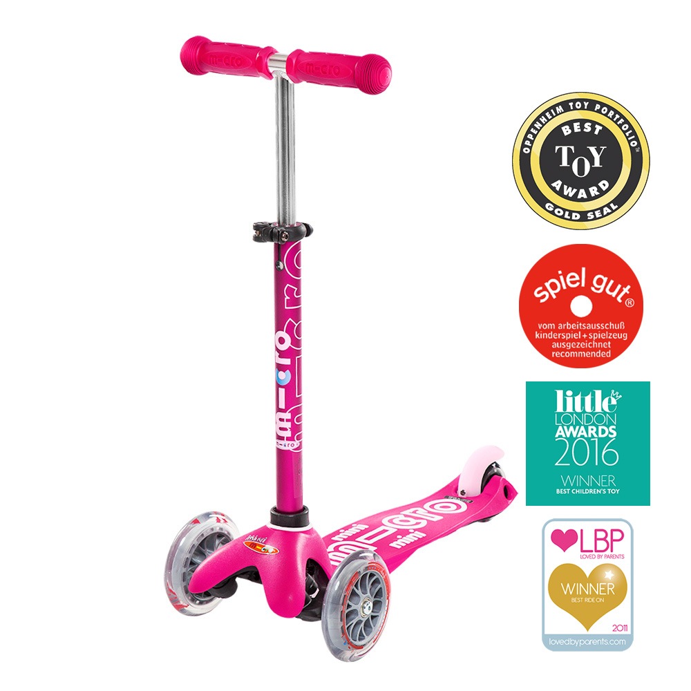 MICRO mini deluxe ピンク LED付き SET]ミニマイクロ 折りたたみ