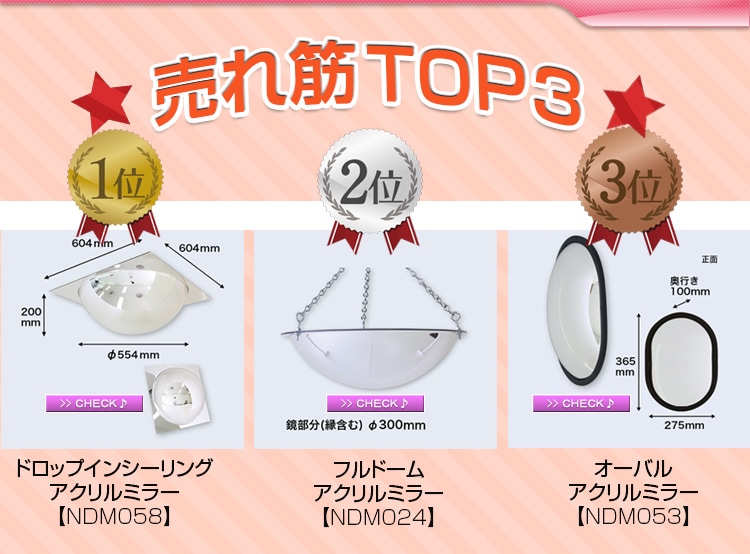 セール】 アクリルアンゼンミラー AKP-300K 直送品 送料別途見積り