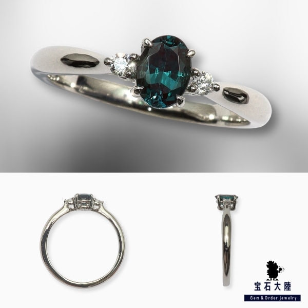 スペサタイトガーネット 2.21ct K18YG リング 9.5号