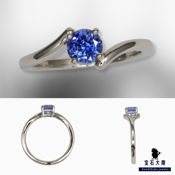 タンザナイト 1.14ct Pt950天然タンザナイト1.14ct ダイヤ付ネックレス