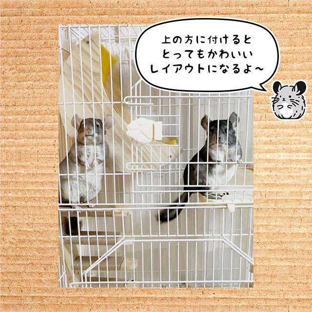 チンチラもふもふ共和国 月のゆったりベッド かじり木にもなる木製の