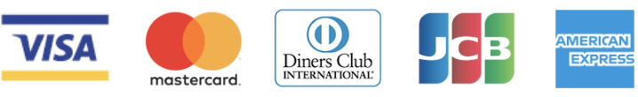 VISA、Master、DINERS、JCB/AMEX