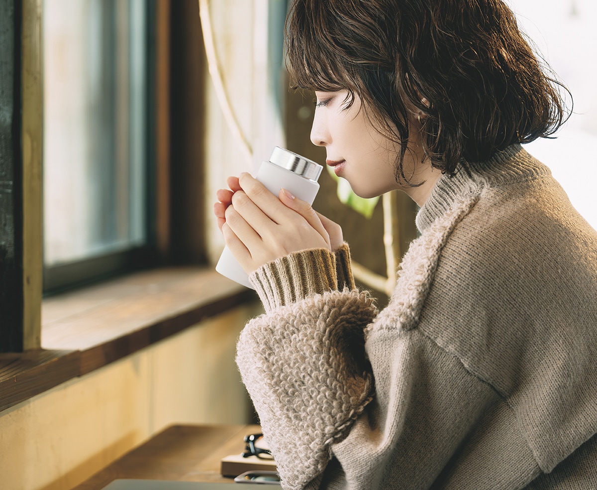 使用シーン　寒い季節は温かい飲み物でひと息