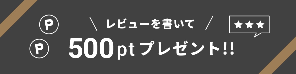 レビューを書いて500ptプレゼント！！