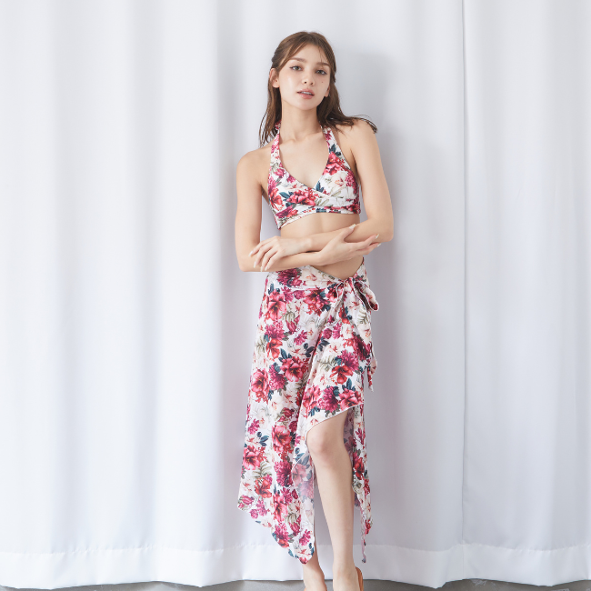 ミレニアムフラワーサッシュクロスビキニ