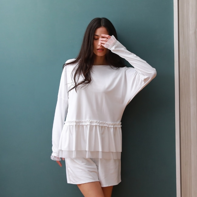 UVカットフレアロングTシャツ/ラッシュガード【UVbect】
