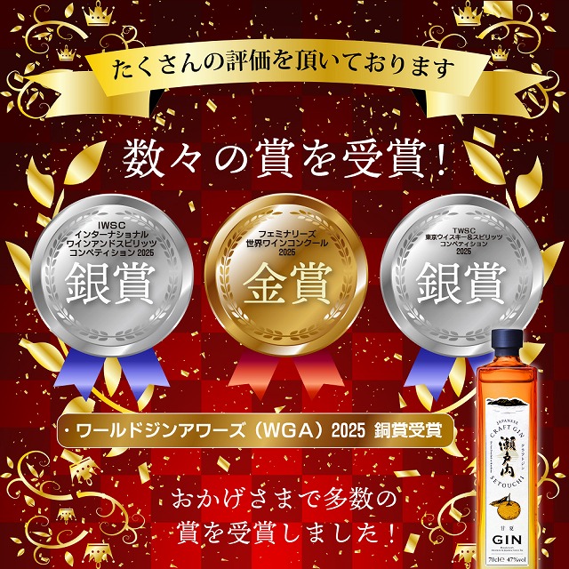 瀬戸内産の甘夏の美味しさを凝縮したフルーティーなジン。クラフトジン