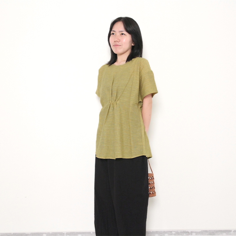 夏木立チュニック イエロー