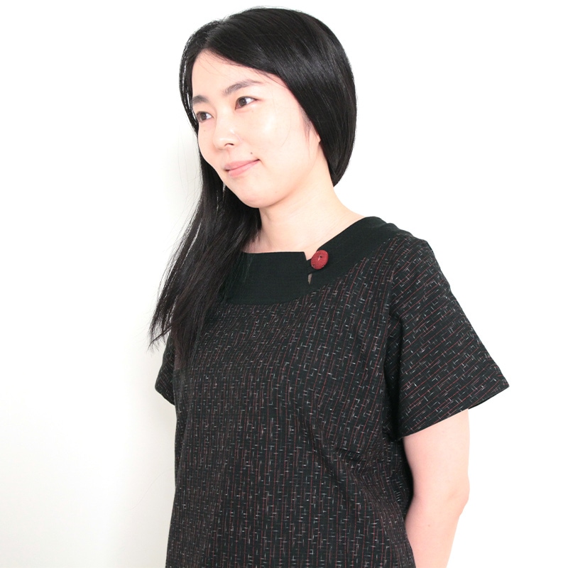 和木綿 雪加プルオーバーチュニック