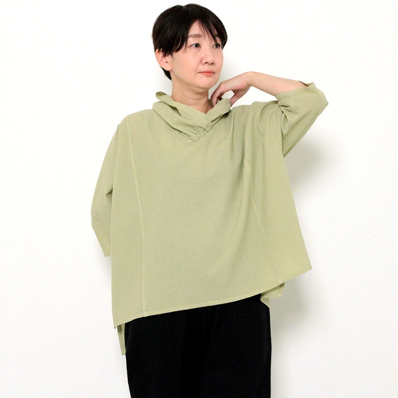 からみ織り 羽織 イエローグリーン