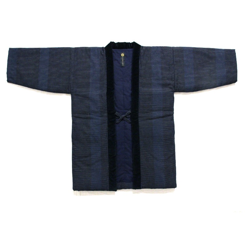 半纏［都鳥(みやこどり) 袢天］全2色 中わた：綿100%/フィット型(男女