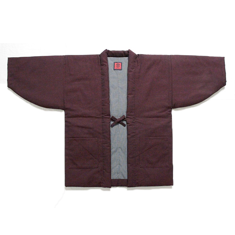 真綿はんてん 黒/赤 画像