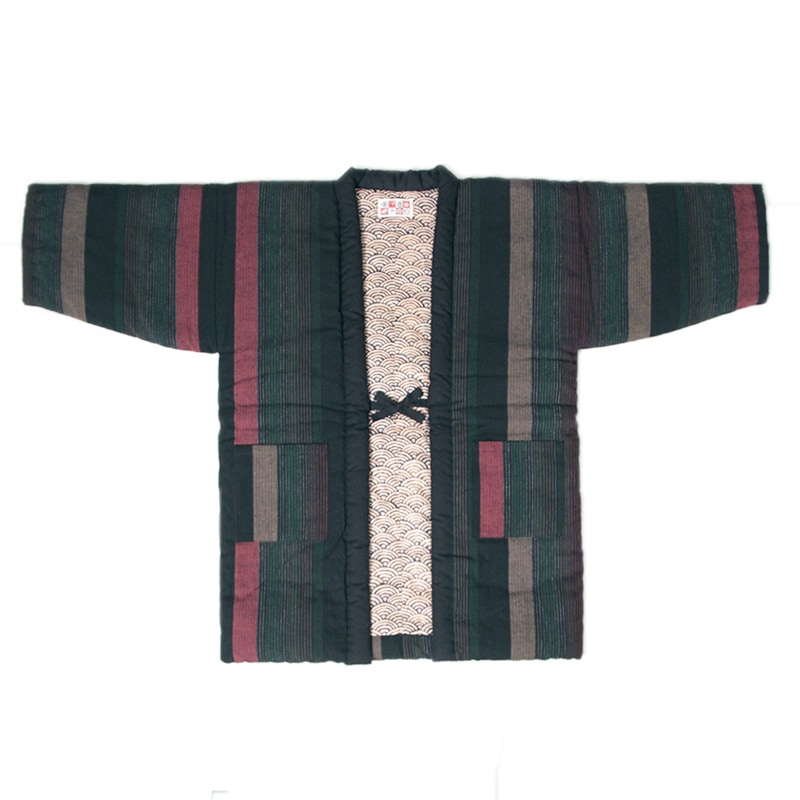 半纏 [あけぼの袢天] 全3色 混紡わた ロング93cm丈