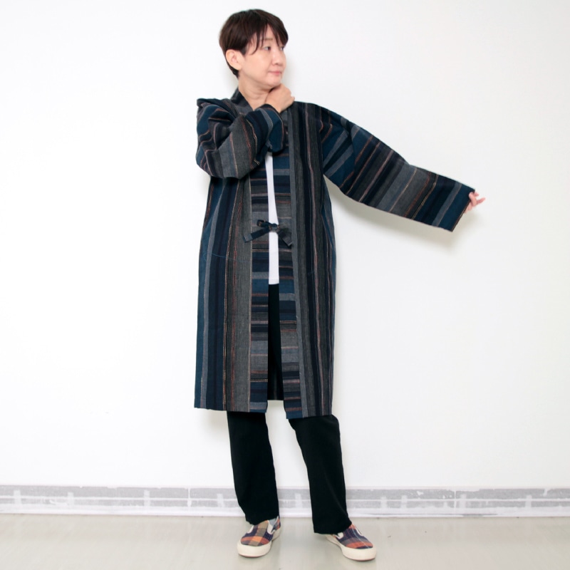 haori syoubu long モデル着用画像 女性